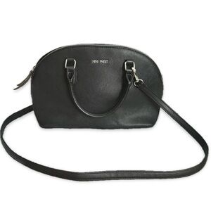 Nine West Dome Satchel Bag in Black
